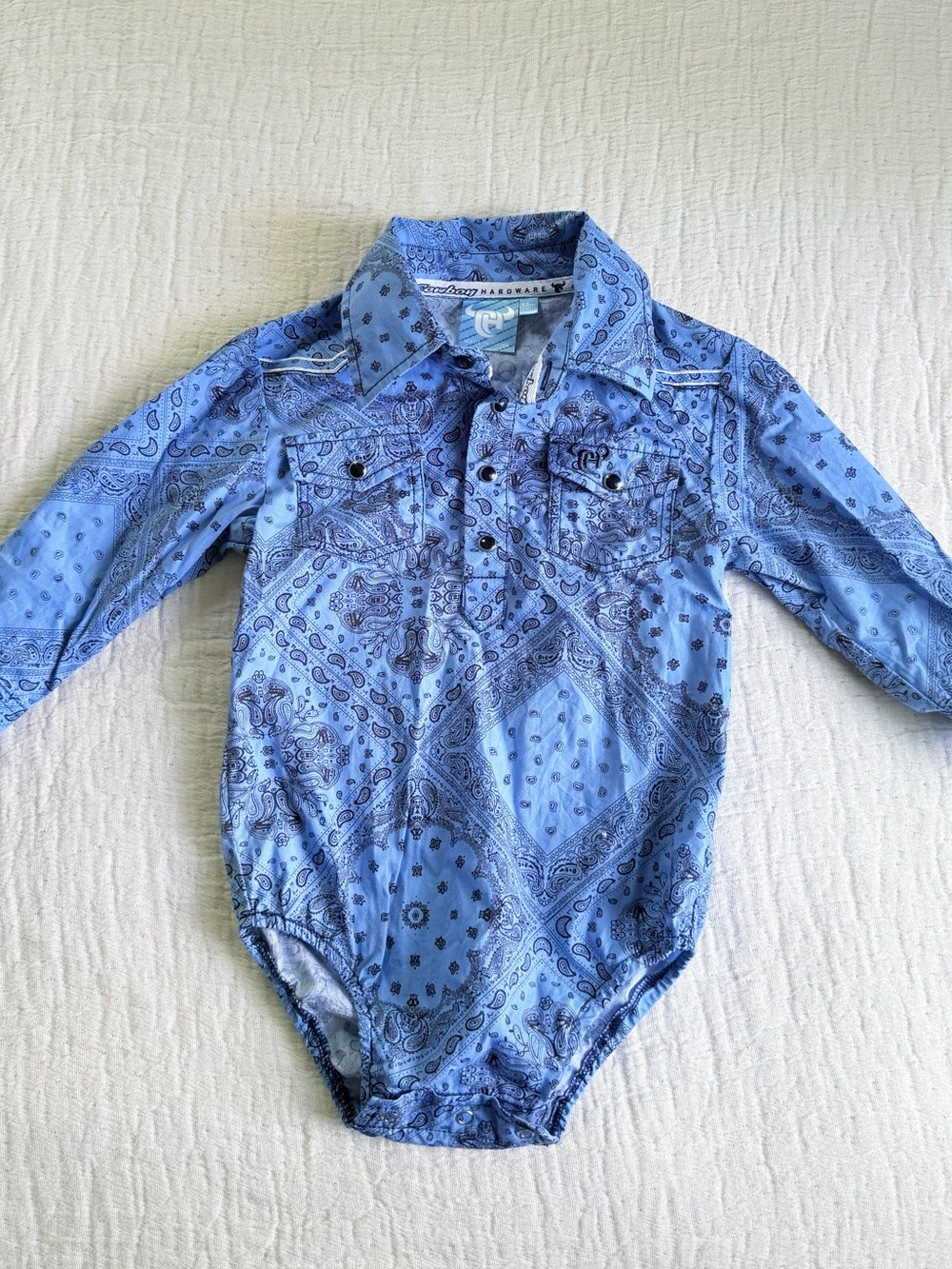 Cowboy hardware one piece shirt